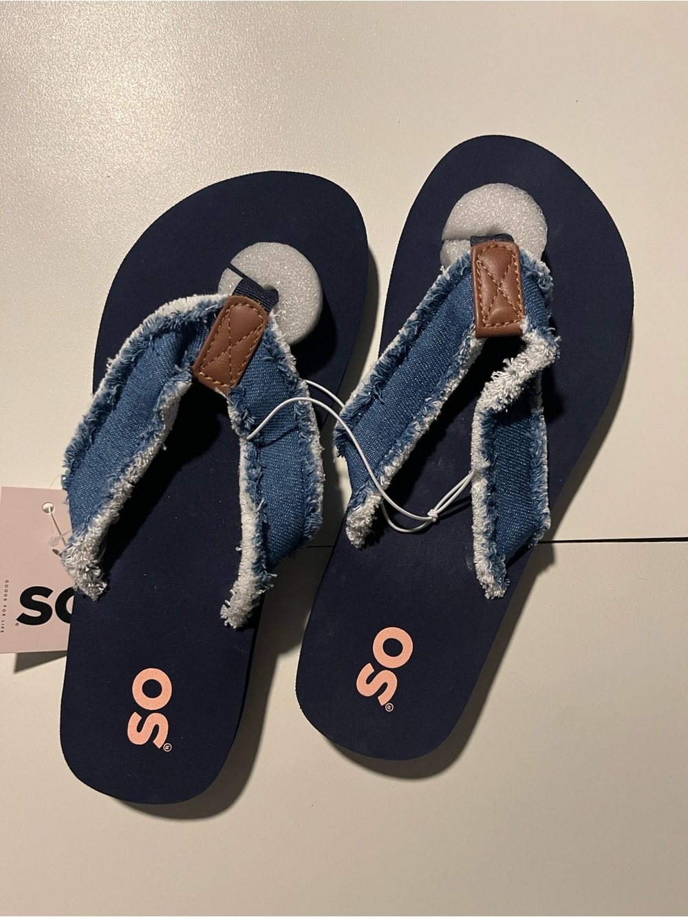 Denim Flip Flop Thongs